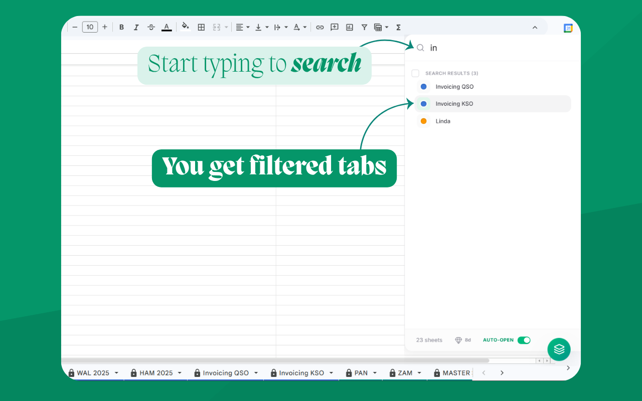 Sheets Organizer - Google Sheets Tab Management & Organization Tool ...