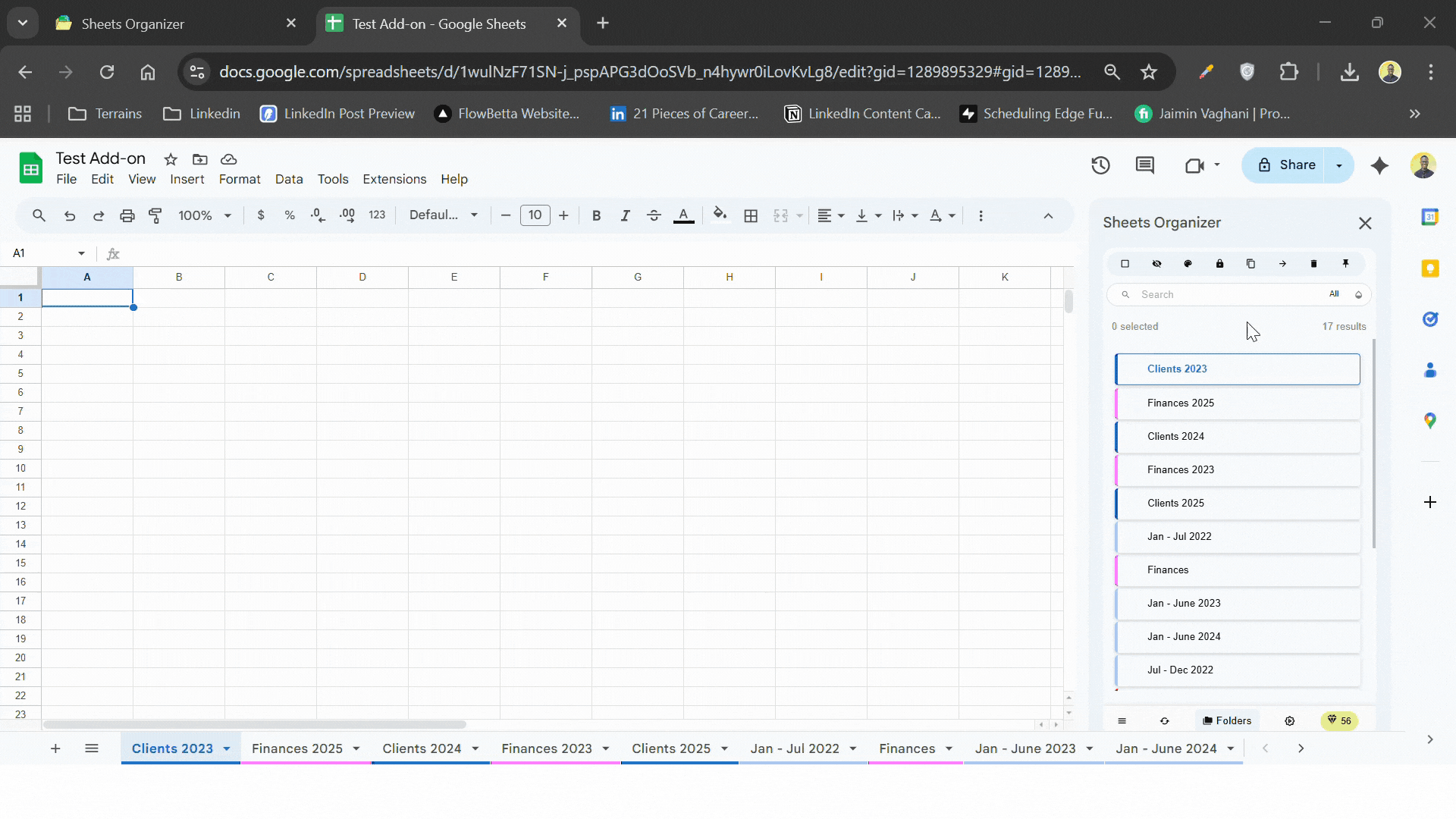 Move to multiple new spreadsheets