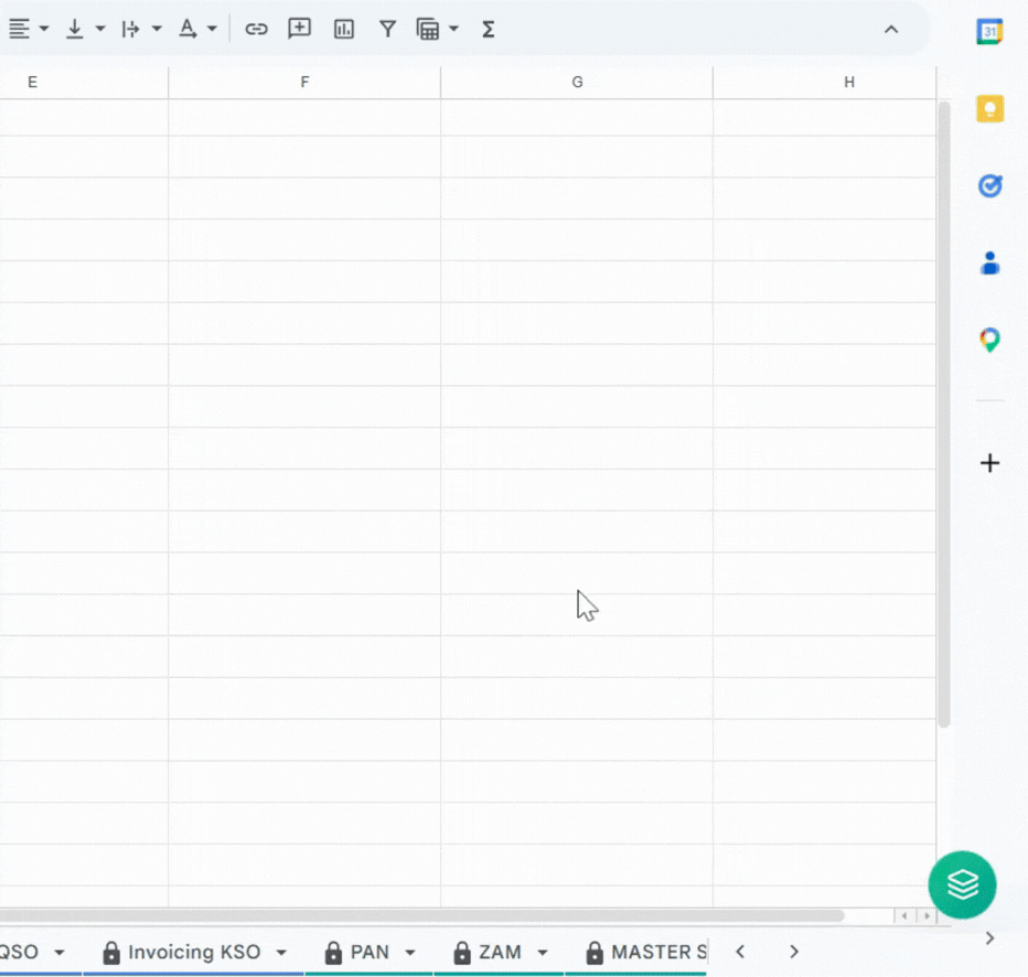 Searching for a tab by name in Sheets Organizer